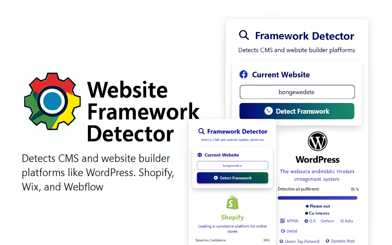 CMS checker and framework detector results screenshot