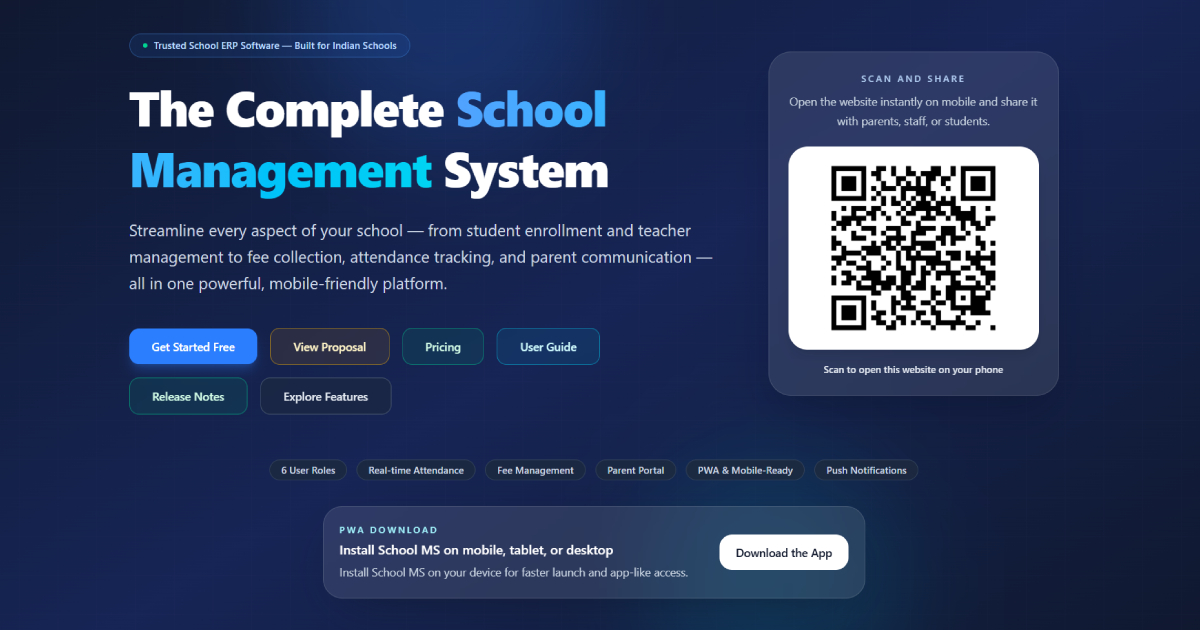 Cloud School Management System | School ERP Software